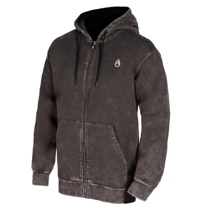 Poleron Men Full zipper "No Time To Stop" Black