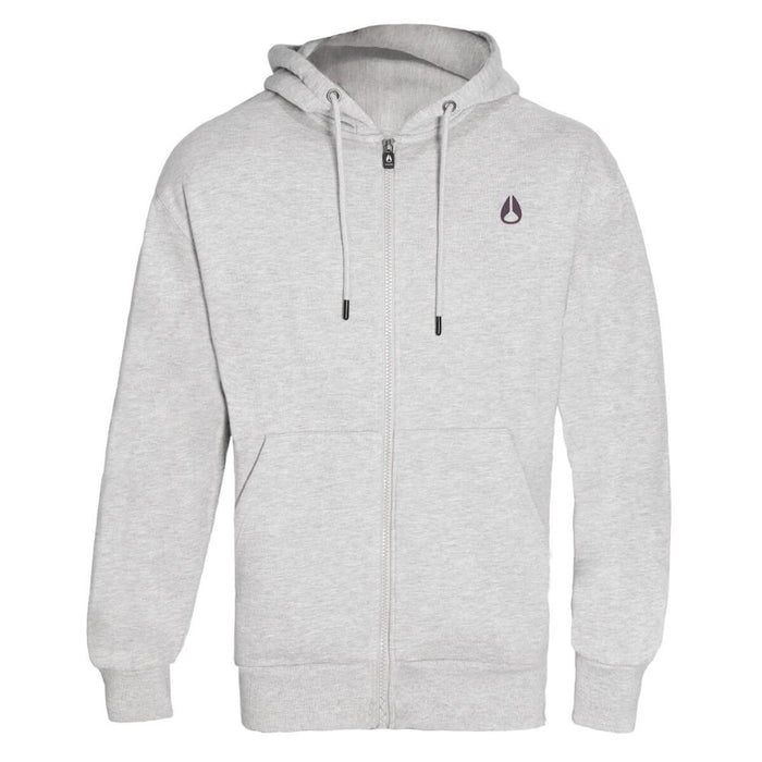 Poleron Men Full zipper "No Time To Stop" Gray