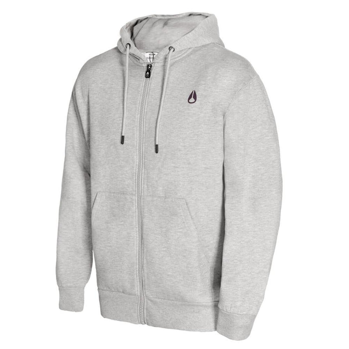 Poleron Men Full zipper "No Time To Stop" Gray