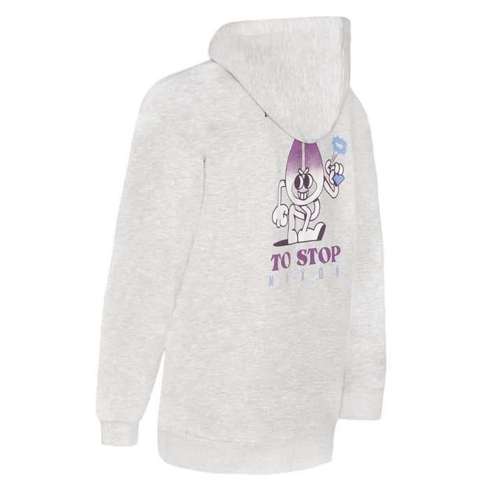 Poleron Men Full zipper "No Time To Stop" Gray