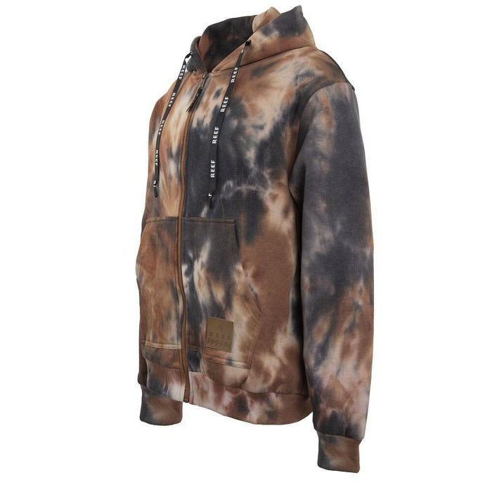 Polerón Men Full Zipper Tie Dye Brown
