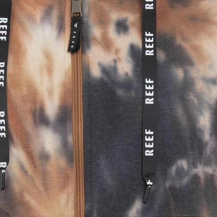 Polerón Men Full Zipper Tie Dye Brown