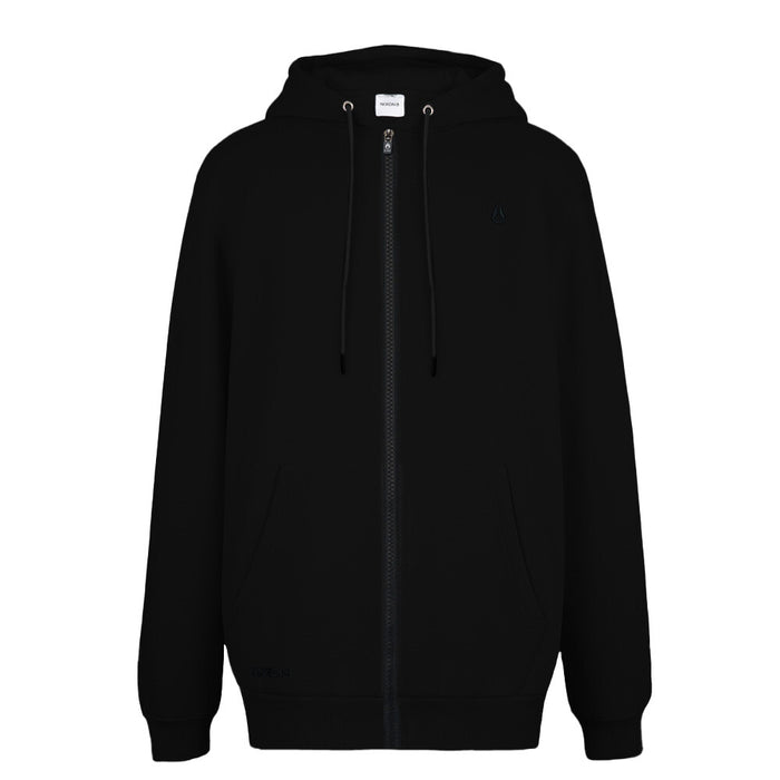 Polerón Nixon Men Full Zipper Tiny logo Black