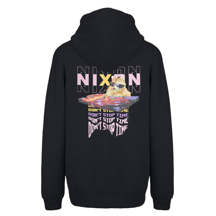 Polerón Nixon Men Hoodie Don't Stop Time Racoon Black