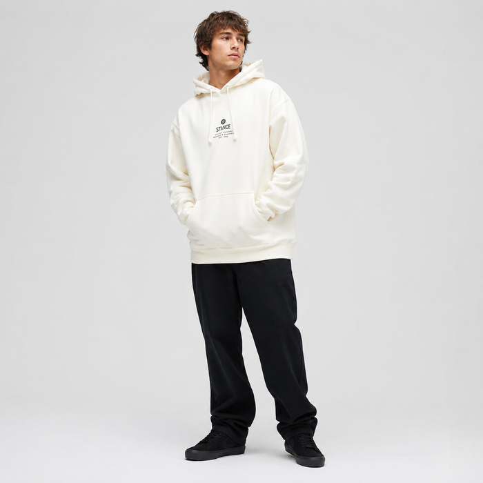 Polerón Stance Established Hoodie Bone