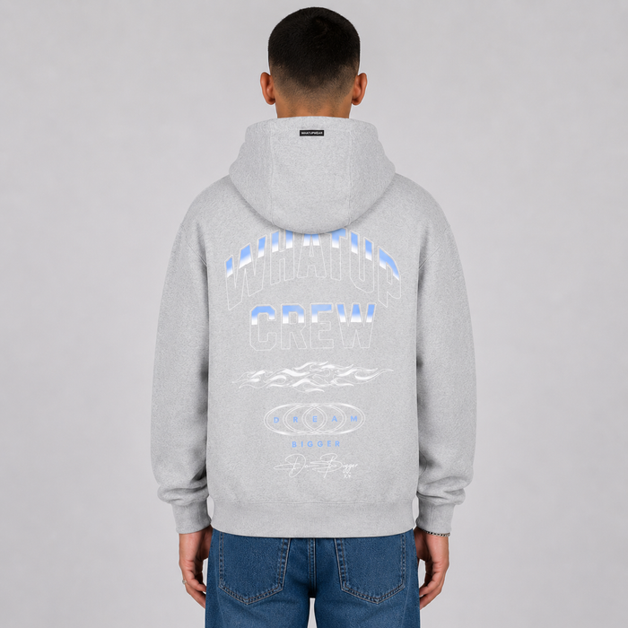 Polerón Whatup Hombre Full Zipper Flame Grey