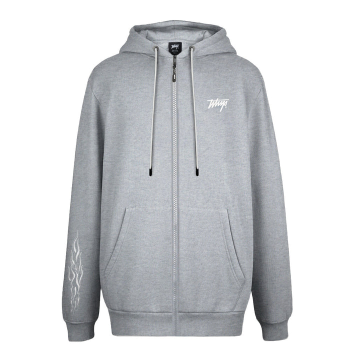 Polerón Whatup Hombre Full Zipper Flame Grey