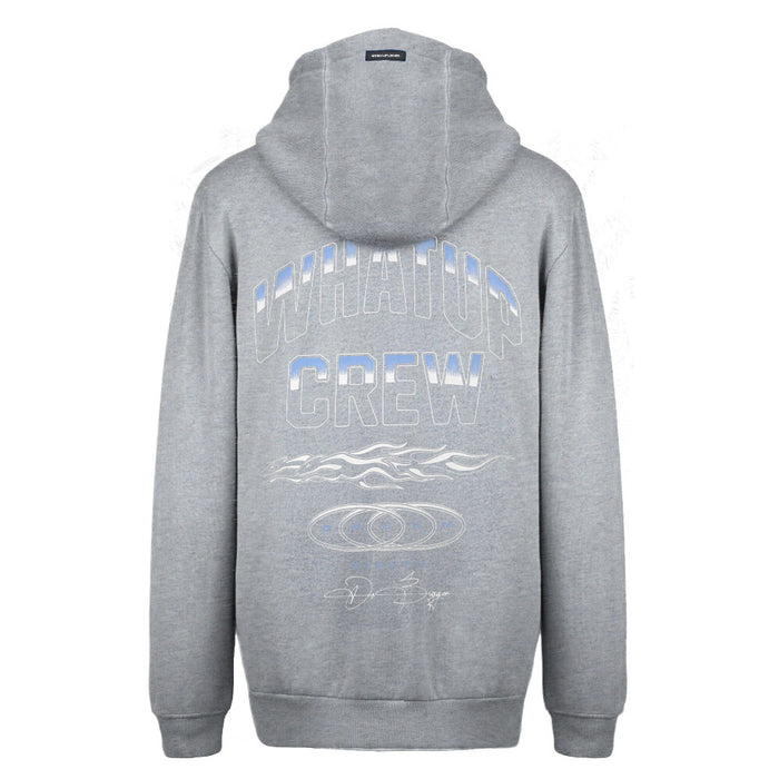 Polerón Whatup Hombre Full Zipper Flame Grey