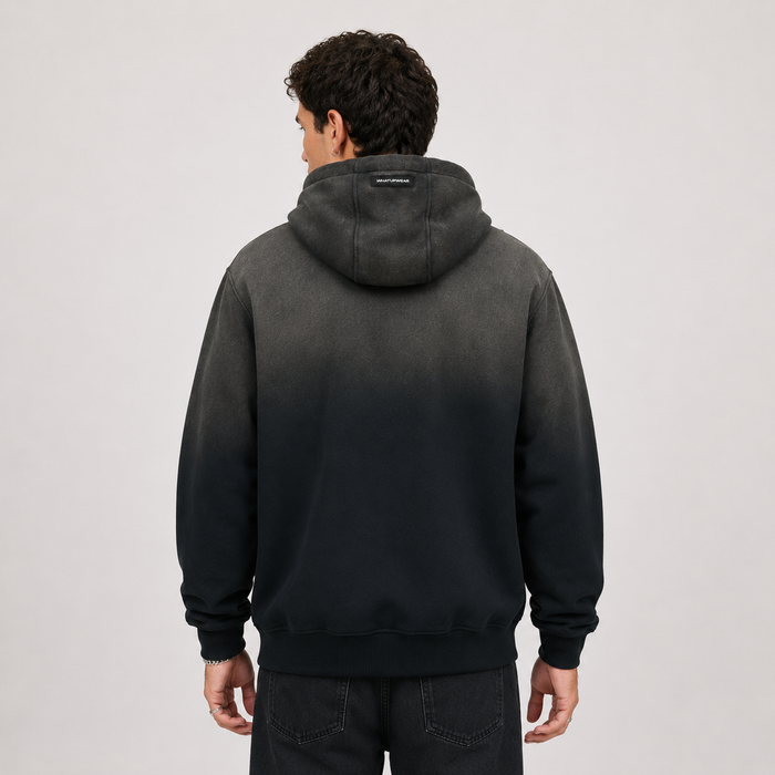 Polerón Whatup Hombre Hoodie Tiny Logo Grey White