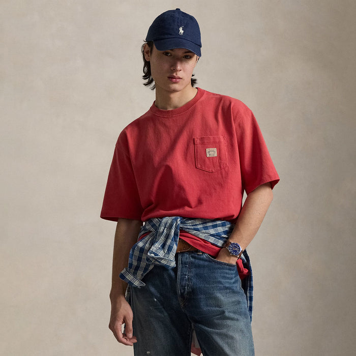 Polo Ralph Lauren RELAXED FIT HEAVYWEIGHT JERSEY T-SHIRT, Red
