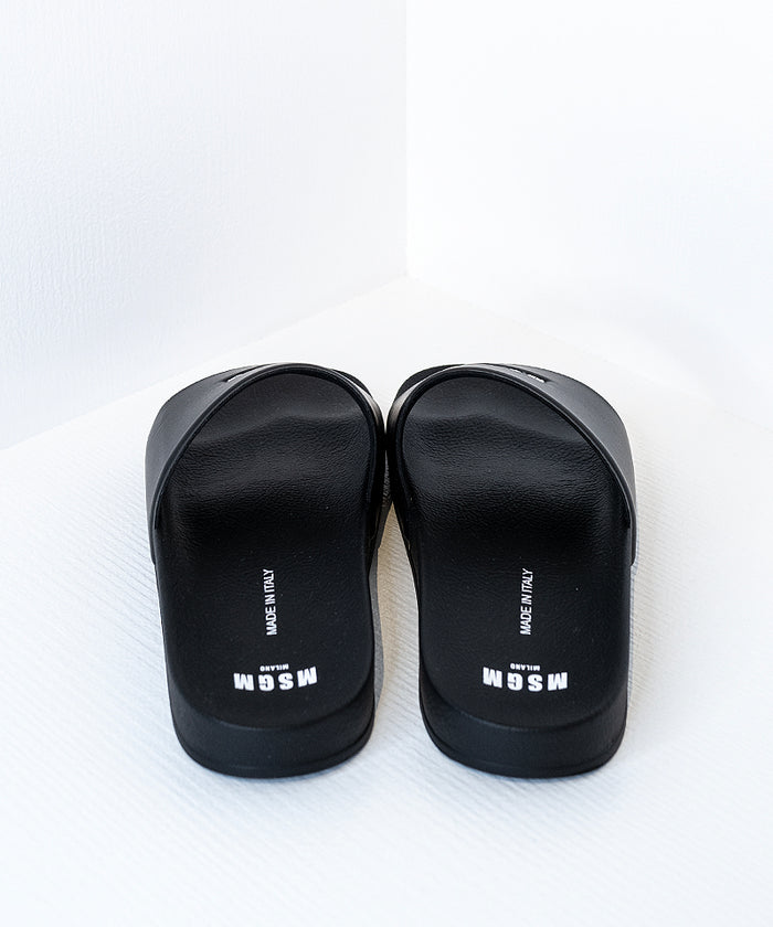 Pool slippers with MSGM micro logo Black