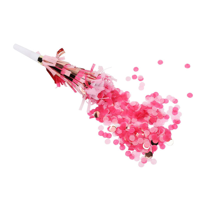 Pop of Pink Confetti Party Blowers