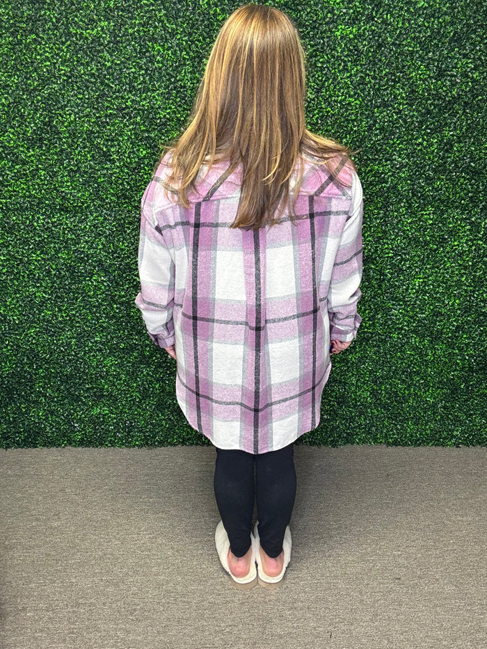 Purple Plaid Shirt