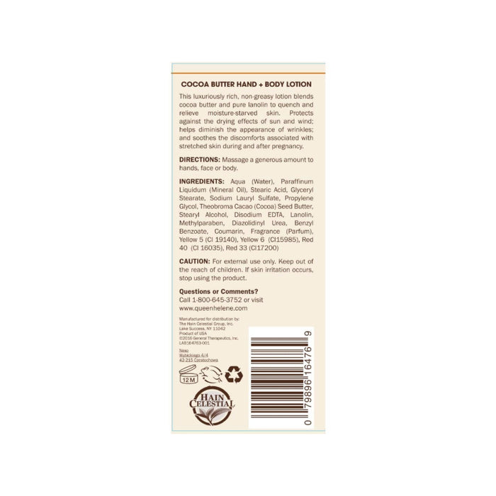 Queen Helene Cocoa Butter Hand + Body Lotion 16oz
