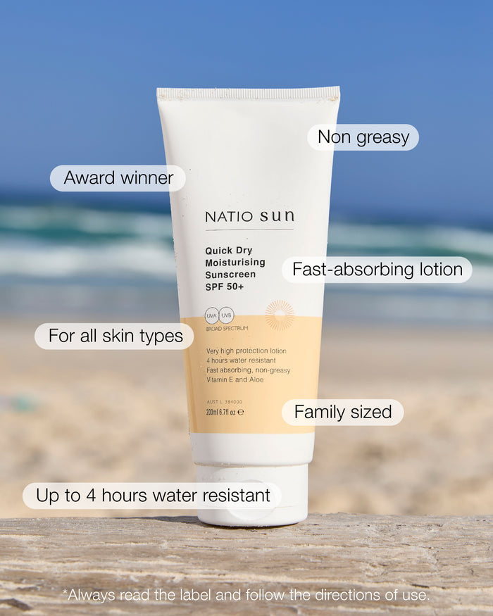 Quick Dry Moisturising Sunscreen SPF 50+ 200ml