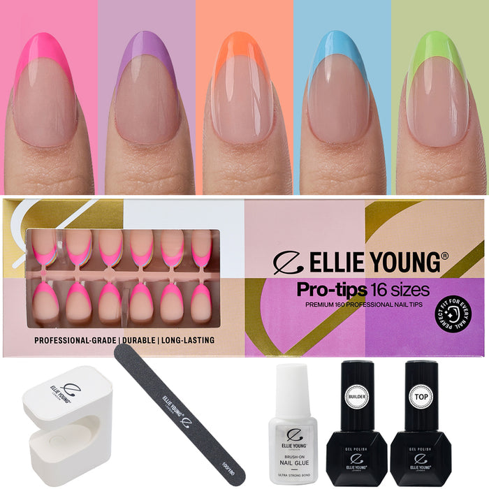 Rainbow Tips | Short Almond | ProTips