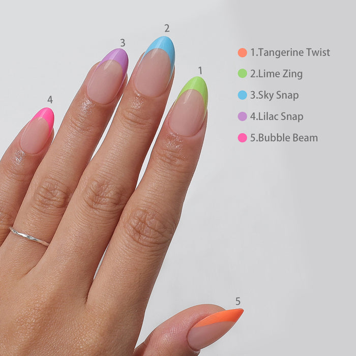 Rainbow Tips | Short Almond | ProTips