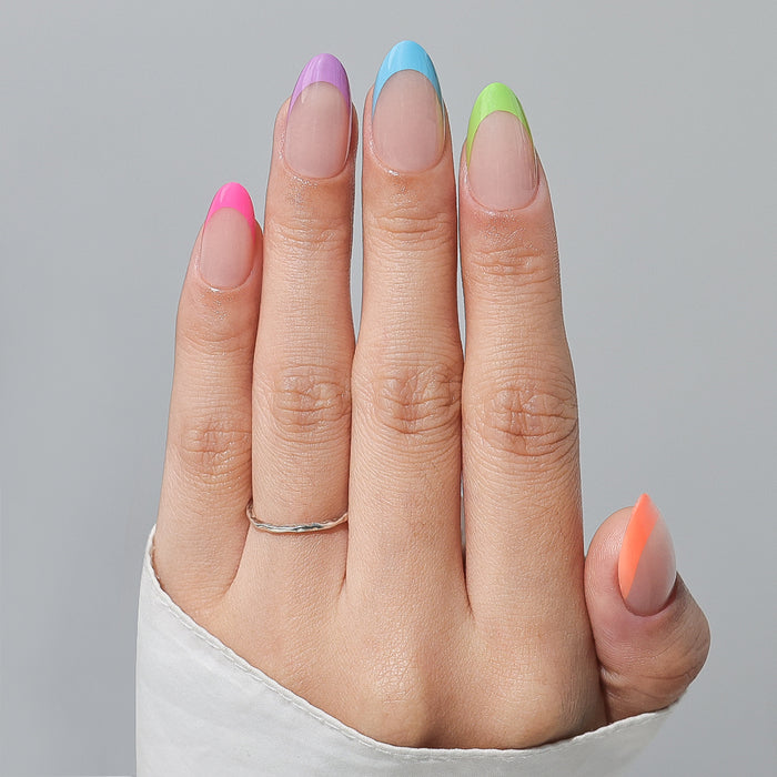 Rainbow Tips | Short Almond | ProTips