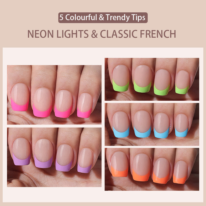 Rainbow Tips | Short Square | ProTips