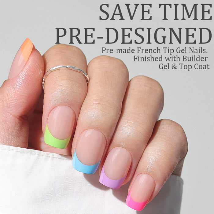 Rainbow Tips | Short Square | ProTips