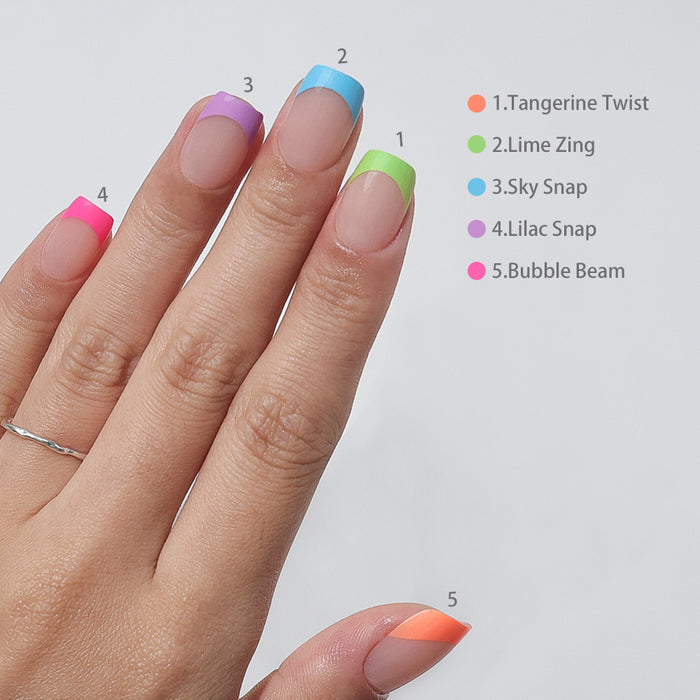 Rainbow Tips | Short Square | ProTips