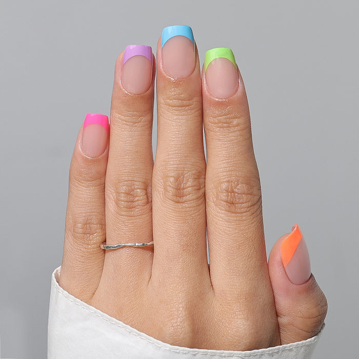 Rainbow Tips | Short Square | ProTips
