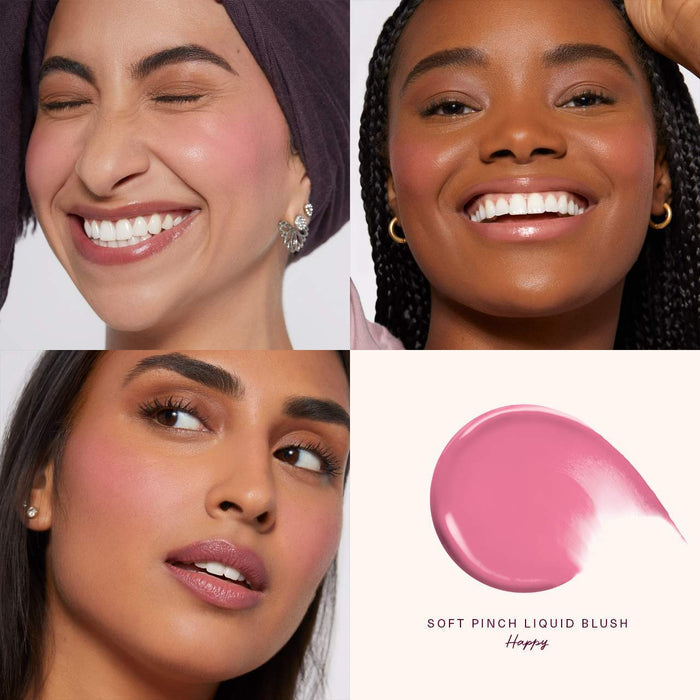 Rare Beauty Soft Pinch Liquid Blush in NWOB, close-up of the blush bottle with a soft pink hue and sleek packaging.