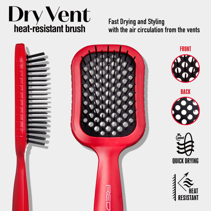 Red by Kiss Dry Vent Heat Resistant Brush - ikatehouse