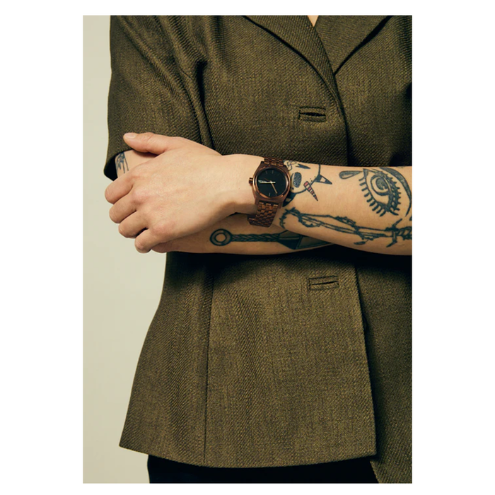 Reloj Medium Time Teller Chocolate Black Coffee