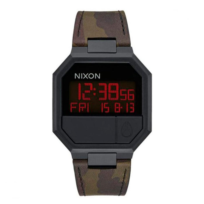 Reloj Re-Run Leather All Black Camo