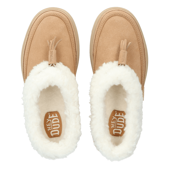 Remi Toastee Lo Tassel Dames Instappers Suede Tan