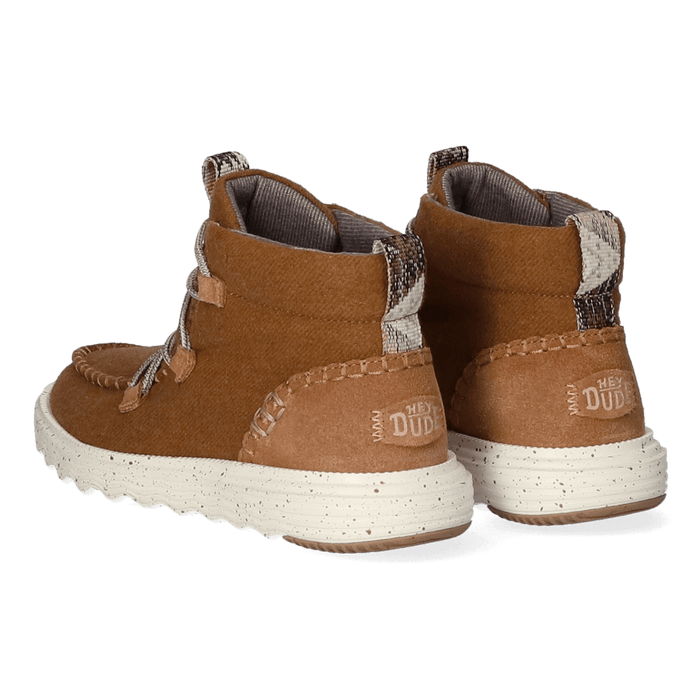 Reyes Wool Dames Boots Cognac