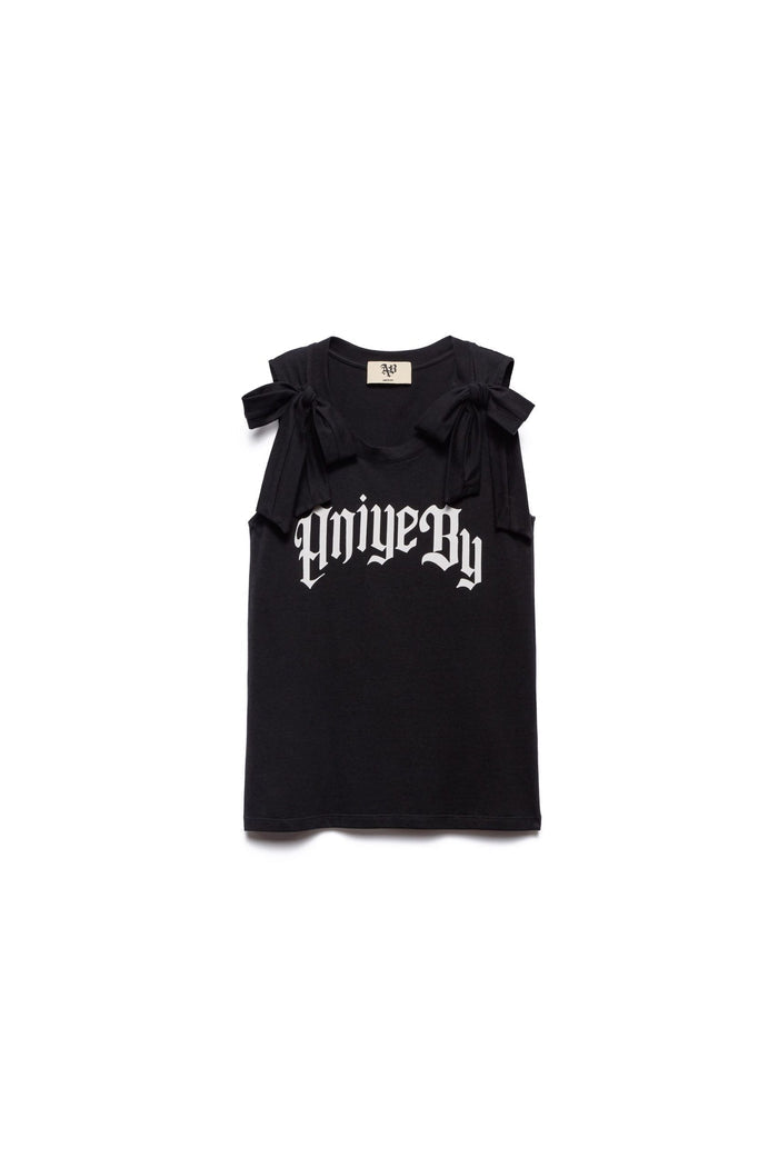 Ribbon T-Shirt Black – Aniye Bye