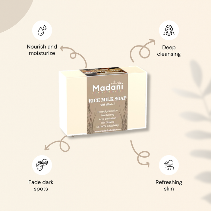 Rice Milk Repair Brightening Soap with Vitamin C & Salicylic Acid