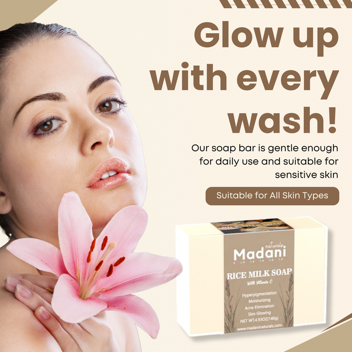 Rice Milk Repair Brightening Soap with Vitamin C & Salicylic Acid