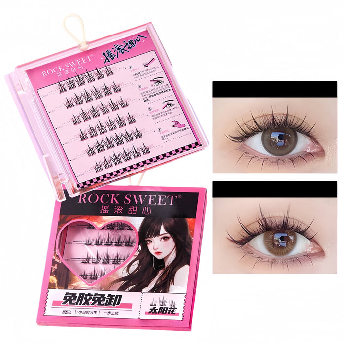 ROCK SWEET Glue-free Natural False Eyelashes T5542