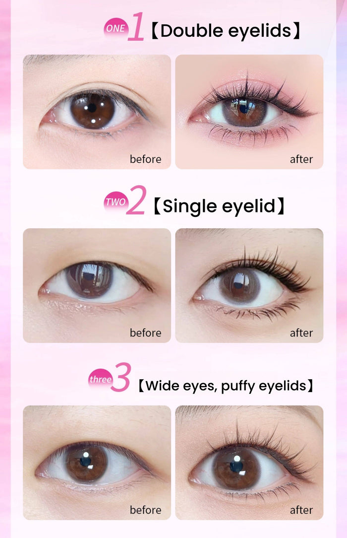 ROCK SWEET Glue-free Natural False Eyelashes T5542