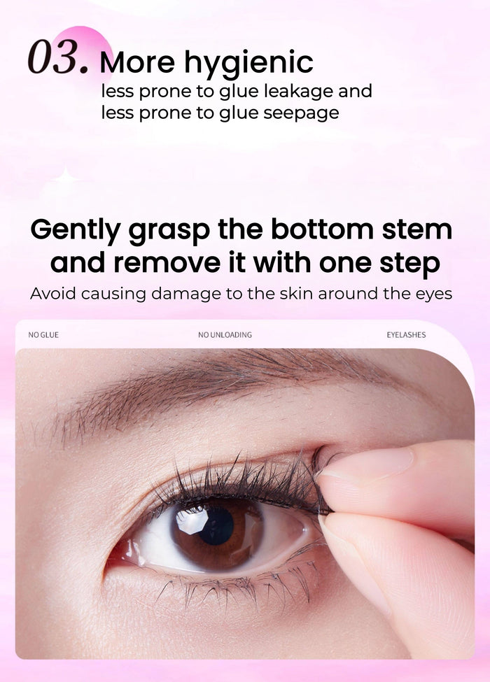 ROCK SWEET Glue-free Natural False Eyelashes T5542