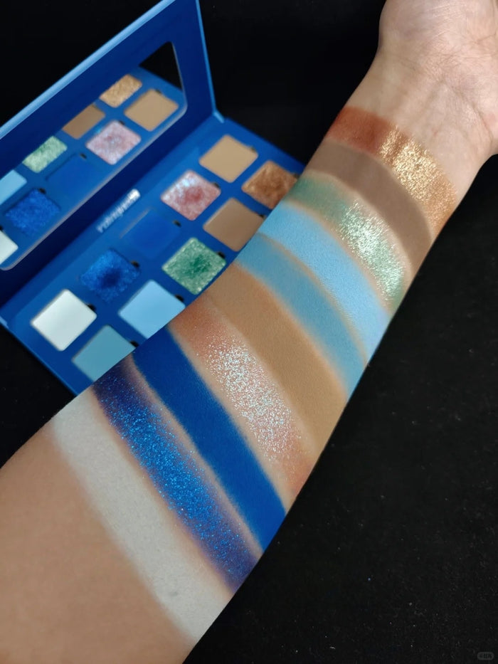 ROINGNEAO Blues Symphony Smoky Eyeshadow Palette T5749