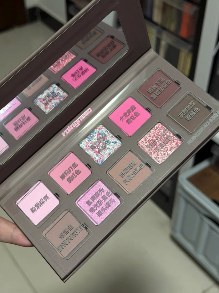 ROINGNEAO Pink Wave Initiative Smoky Eyeshadow Palette T5748