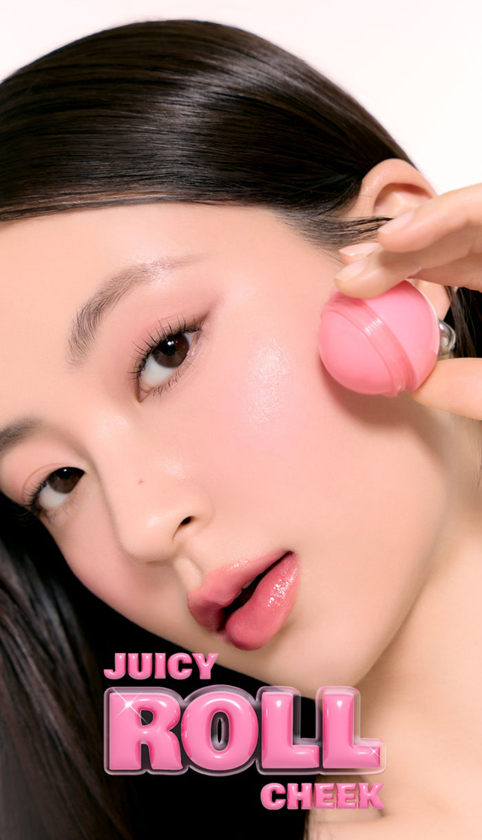 ROMAND Juicy Roll Cheek Glossy Makeup Blusher Ball T4838