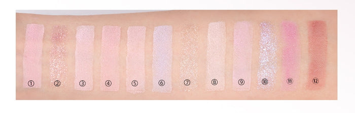 ROMANTIC BEAUTY Spectra Glow 12-color Eyeshadow Palette T5703