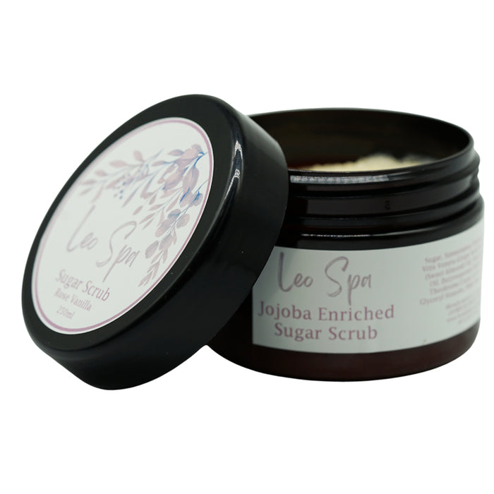 Rose Vanilla Jojoba Enriched Sugar Scrub