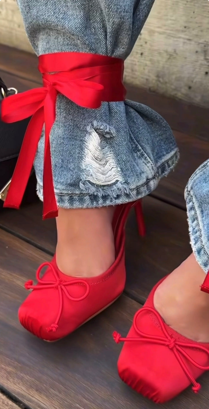Sandalo Ballerina Hight Red