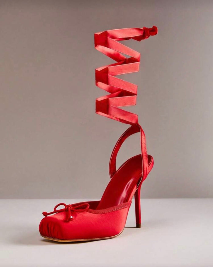 Sandalo Ballerina Hight Red