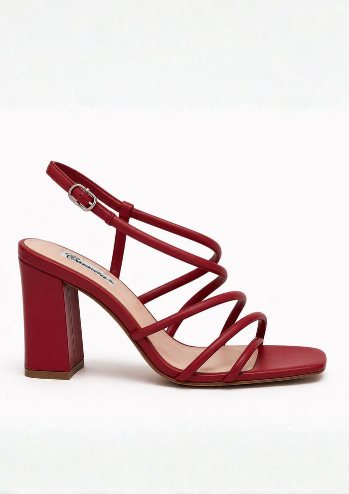 Sandalo Incrocio Rosso