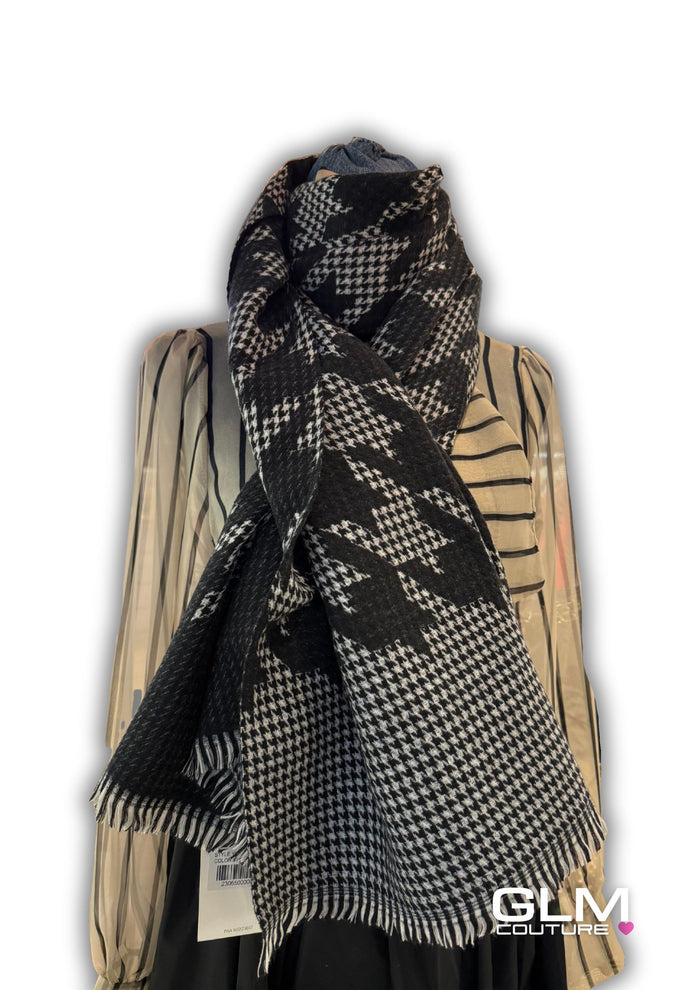 Sciarpa Pied De Poule Black & White