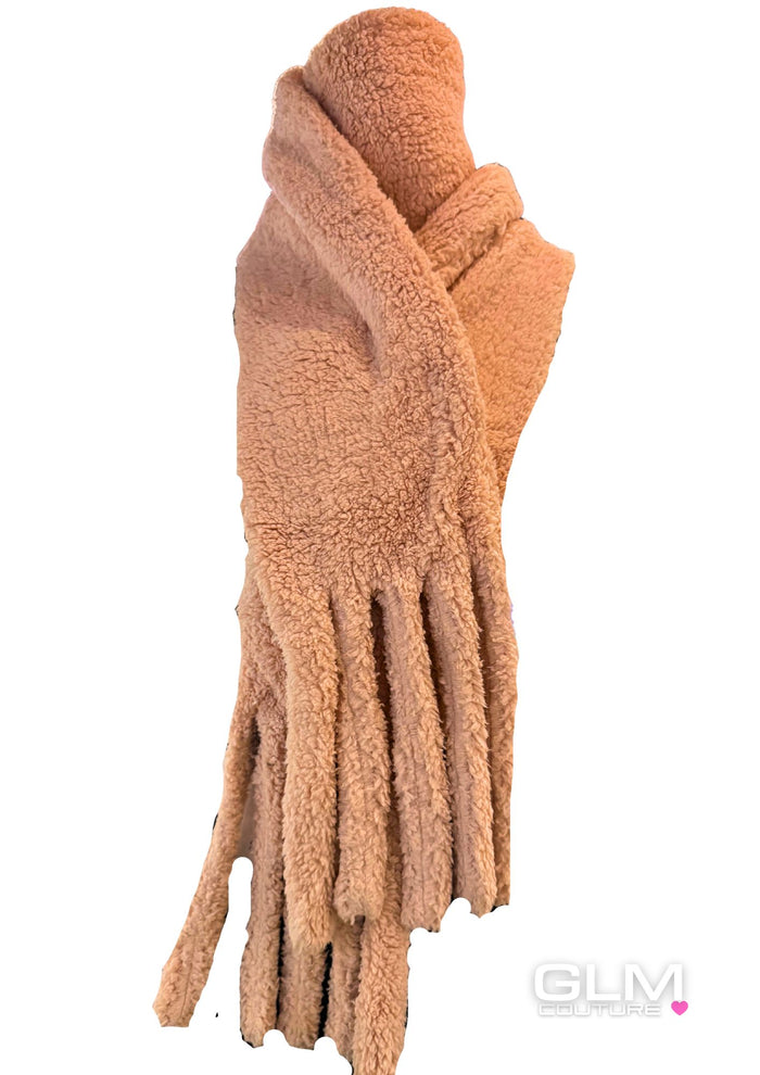 Sciarpa Teddy Rosa