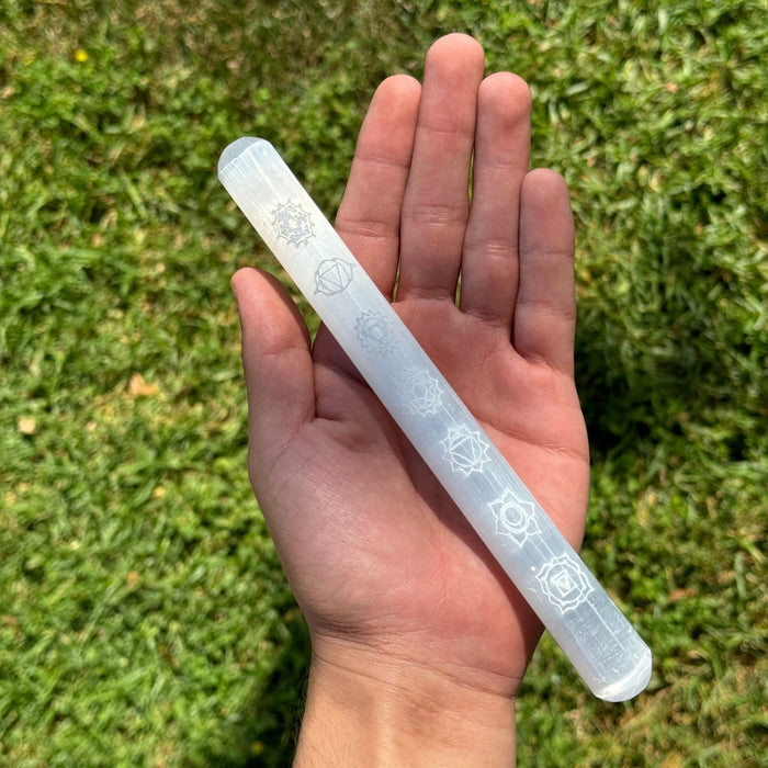Selenite Massage Wand - Chakras