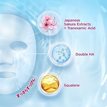 Senka Perfect Aqua Bright Mask - Firming Bright (1 Sheet) قناع سينكا بيرفكت أكوا برايت - لشد البشرة وتفتيحها - Princess Cosmetics Qatar